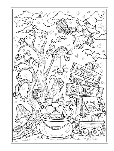 Creative Haven Autumn Harvest Coloring Book (Adult Coloring Books: Seasons) thumbnail 11