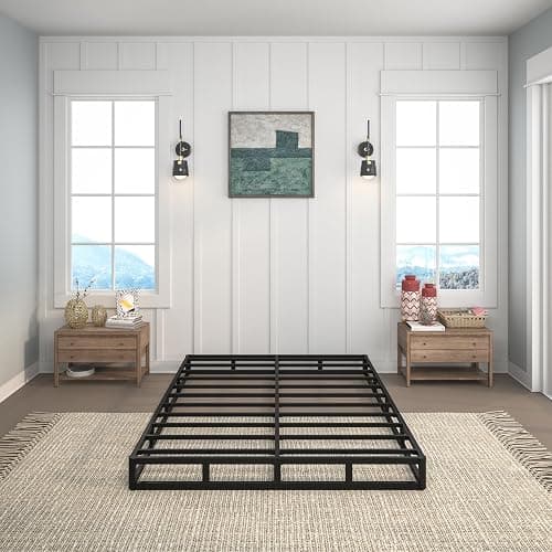 TROZULER 7 Inch Box Spring Full Size Bed, Heavy Duty Metal Mattress Foundation, 3000 lbs Capacity, High Profile, Noise-Free, Easy Assembly with Fabric Cover thumbnail 5