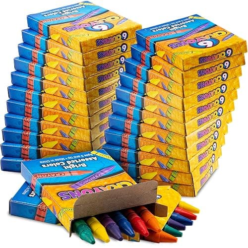 Bulk Crayons (720 Count) Party Favors & Classrooms, 120 Packs of 6 Colors | Individually Wrapped Packs of 4 Non-Toxic Coloring Crayons for Schools, Teachers, Restaurants, Student Rewards thumbnail 5