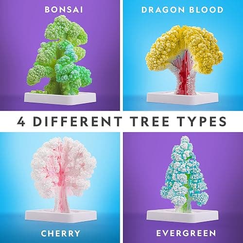 National Geographic Craft Kits for Kids - Crystal Growing Kit, Grow 6 Crystal Trees in Just 6 Hours, Educational Craft Kit with Art Supplies, Geode Specimen, STEM Arts & Crafts Kit (Amazon Exclusive) - 6-Tree Crystal Kit thumbnail 4