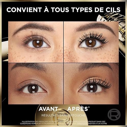 L'Oréal Paris - Mascara Volume Panoramique - Cils Démultipliés - Sans Paquets - Regard Agrandi - Technologie Stretch-Flex - Panorama Volume Millions de Cils - Noir thumbnail 2
