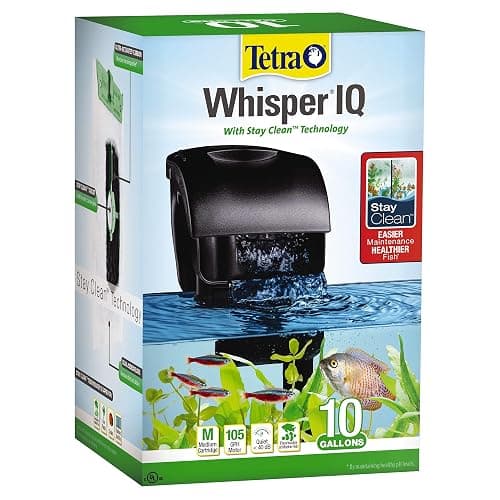 Tetra Whisper IQ Power Filter 10 Gallons, 105 GPH, with Stay Clean Technology - Image 1
