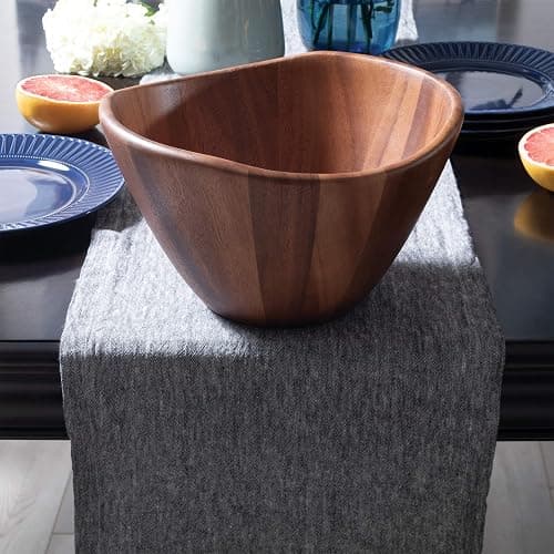 Lipper International Large Wavy Bowl, Acacia thumbnail 5