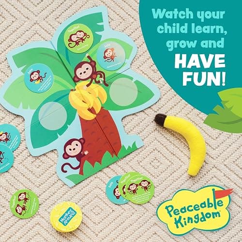 Peaceable Kingdom Monkey Around First Game for Toddlers Interactive Play with Parent Ages 2+ thumbnail 6