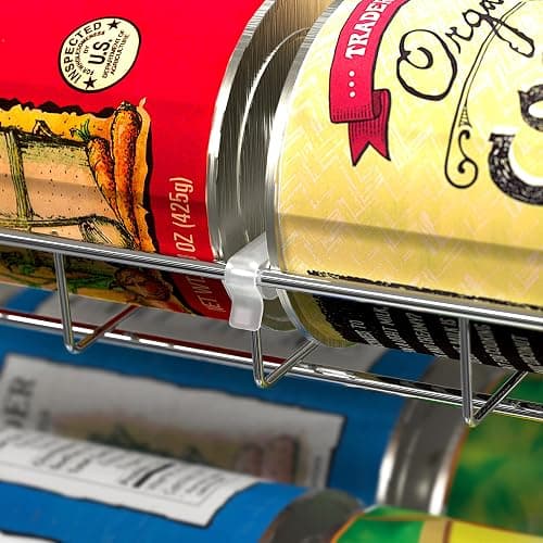 Deco Brothers Stackable Can Rack Organizer for Kitchen and Pantry, Holds Upto 36 Cans, Chrome Finish thumbnail 5