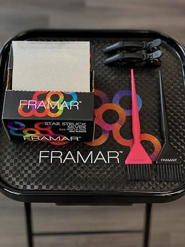Framar Silver Hair Foils For Highlighting - Pop Up Hair Foil For Hair Highlighting, Highlight Foils For Hair, Aluminum Foil Sheets, Salon Foils For Hair Stylist, Non Slip 500 Pop Up Foil Sheets thumbnail 3