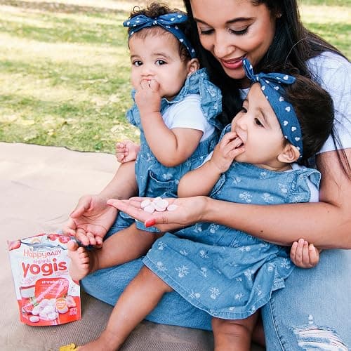 Happy Baby Organics Greek Yogis Freeze-Dried Greek Yogurt and Fruit Snacks, Strawberry Banana, 1 Ounce (Pack of 1) packaging may vary thumbnail 8