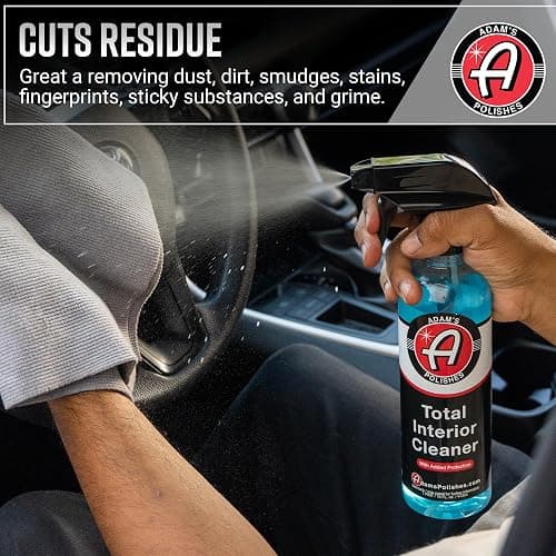 Adam's Polishes Total Interior Cleaner & Protectant, Quick Detailer & SiO2 Protection, Ceramic Infused, Anti-Static, OEM Finish, For Leather, Vinyl, Plastics, Glass & More thumbnail 4