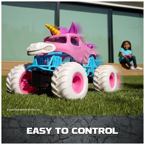 Monster Jam, Official Sparkle Smash Remote Control Vehicle Indoor & Outdoor, 1:15 Scale, 2.4 GHz, Toys for Boys and Girls Ages 4 and Up thumbnail 3
