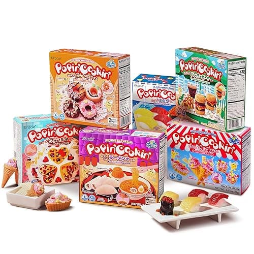 Japan Crate Popin Cookin Japanese Candy Kit - 6-Pack DIY Candy Kit - Sushi, Ramen, Burgers, and More, Educational, Fun, and Interactive Japanese Candy Making Kit for Kids and Kids at Heart