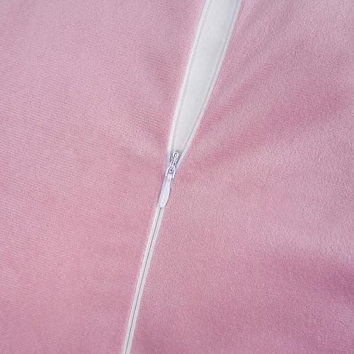 Merrycolor Light Pink Bow Body Pillow Covers 20x54 Inch Embroidered Love Heart Pattern Cute Girl Coquette Room Decor Pillowcase Long Body Pillowcase with Zipper for Preppy Room Decor Bedroom Couch thumbnail 5