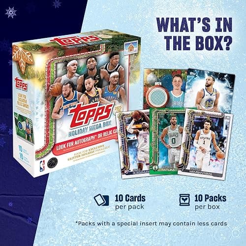 2025 Topps Holiday Basketball - Factory Sealed - Mega Box thumbnail 9