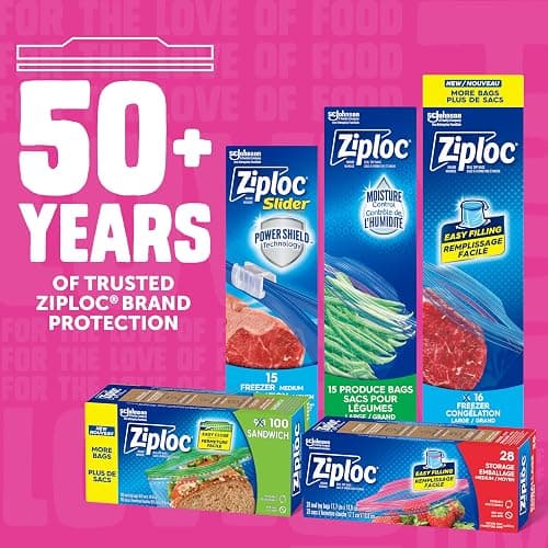 Ziploc Snack Bags for On-the-Go Freshness, Grip 'n Seal Technology for Easier Grip, Open, and Close, 280 Count thumbnail 9