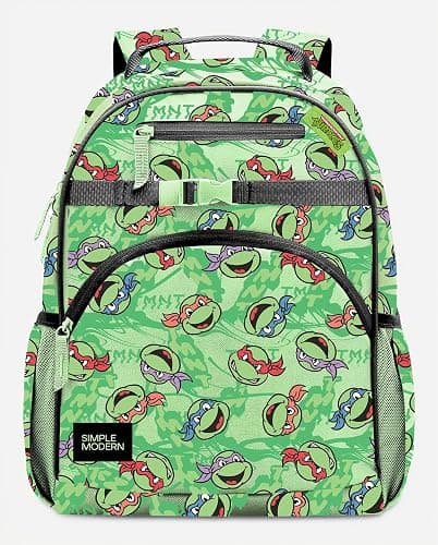 Simple Modern TMNT Kids Backpack for School, Girls, Boys | 12L | Fletcher Teenage Mutant Ninja Turtles School Backpack for Toddler, Preschool, Kindergarten | Fits Lunch Box, Cute | Medium thumbnail 10