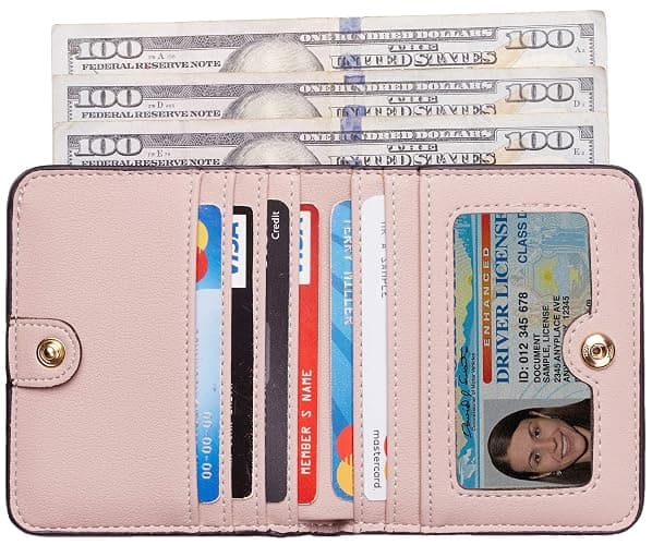 Toughergun Wallet Women Rfid Blocking Small Compact Bifold Luxury Leather Pocket Wallet Ladies Mini Purse with ID Window thumbnail 2