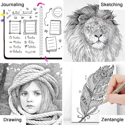 Micro Fineliner Drawing Art Pens: 12 Archival Waterproof Black Ink Fine Line Inking Markers Set Sketching Manga Watercolor Artist Drawing Art Supplies Gifts Stuff thumbnail 6