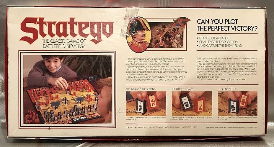 Milton Bradley Stratego - The Classic Game of Battlefield Strategy 1986 Edition thumbnail 8