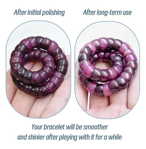 ZEZUT Natural Bodhi Seeds Beaded Bracelets, Zen Fidget Stretch Bracelet Alleviate Anxiety Stress, Protection Healing Bodhi Bracelet with Gift Box for Women Men thumbnail 5