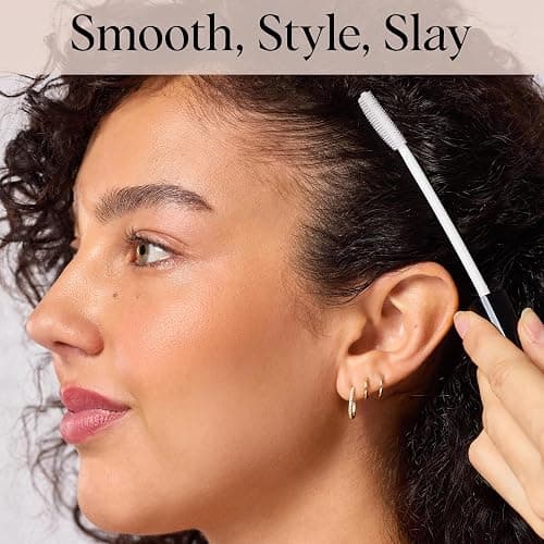Kitsch Hair Taming Wand - Fly Away Stick For Hair with Biotin, Aloe & Vitamin E | Clear Hair Mascara for Flyaways, Slick Back Style | Travel Size - 18mL thumbnail 3