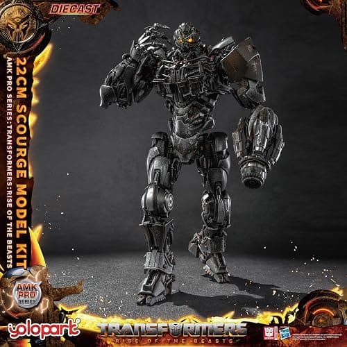 YOLOPARK Transformers AMK PRO Scourge Action Figure, 8.66 Inch Rise of The Beasts Transformers Toy with Magnetic Control LED,Highly Articulated Collectible Model Kit for Ages 15 and Up,No Converting thumbnail 5