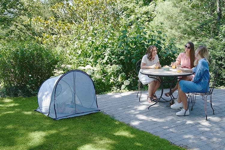 Babymoov Anti-UV Blue Waves Tent UPF 50+ Sun Protection with Pop Up System for Easy Use & Transport (Summer 2024 Edition) - Blue Waves thumbnail 11