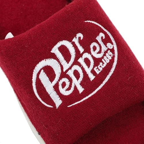 Bioworld Dr Pepper Always One Of A Kind Men's Red Slide Slippers -Small thumbnail 2