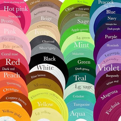 Black Ribbon 1/4 Inches 36 Yards Satin Roll Perfect for Scrapbooking, Art, Halloween, Wreath, Corset, Floral, Packing Birthday, Wrapping Christmas Projects Dark thumbnail 6