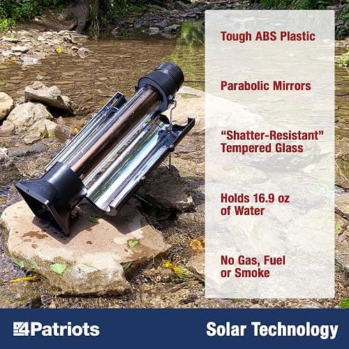4Patriots Sun Kettle: Portable Solar Water Heater For Hunting & Emergencies - 16.9 oz Capacity thumbnail 4