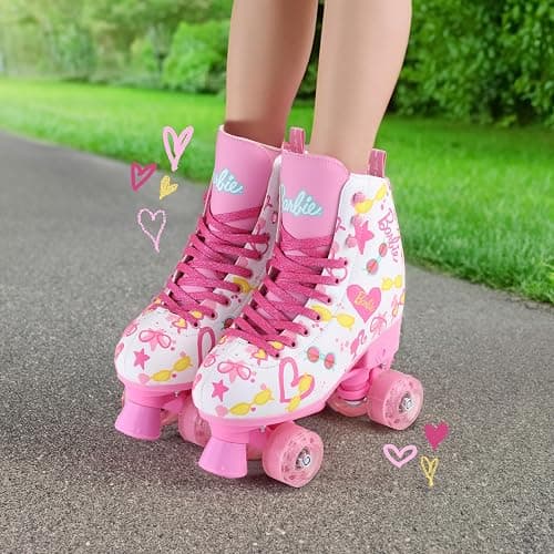 Barbie Roller Skates Foam Shoe Lining - Perfect For Active Fun and Adventures Pvc Girls' roller skate - BARBIE - 12-2 thumbnail 6
