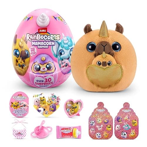 Rainbocorns Mamacorn Surprise by ZURU, Collectible Plush Toy for Girls 3+ - Image 1