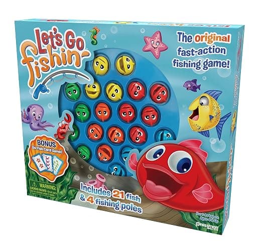 Pressman 58 Let's Go Fishin' Combo Game, Includes Go Fish Card Game thumbnail 5