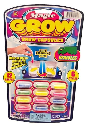 JA-RU Universal Specialties, Magic Grow Capsules 6 Pack, 72 Capsules Sea Creatures, Dinosaur, Animal Farm Toys. Water Growing Toys for Kids. Animal Party Favors Fidget Toy.305-6A thumbnail 6