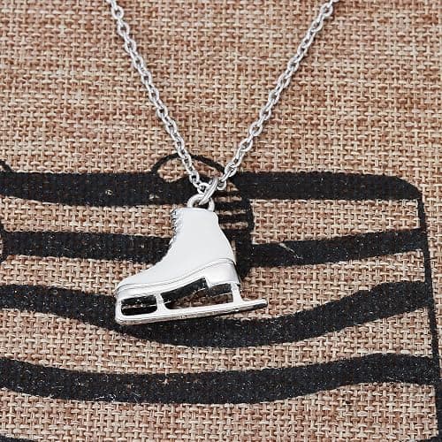 Kivosliviz Skater Necklace Women Teen Ice Skate Themed Figure Skating Necklace thumbnail 6