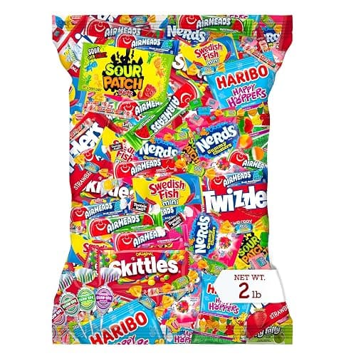Bulk Candy Variety Pack - 2 lb Candy - CandyBulk Individually Wrapped Candies - Candies - Pinata Filler Stuffers - PinataCandy Stuffers - CandyParty Favors - July 4th - Image 1