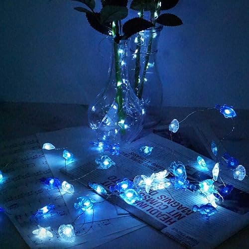 Decorman Sealife String Lights 14ft 40 LED 8 Modes Cool White Weatherproof Battery Operated Ocean Theme Lights for Bedrooms Parties Weddings Gardens with Remote and Timer thumbnail 6
