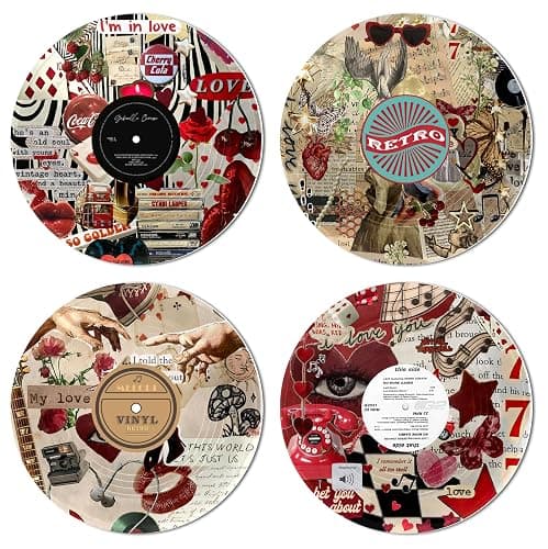 HK Studio Y2K Decorations, Posters for Room Aesthetic - Record Decor, Y2K Posters, 4 Pcs 12" - Image 1