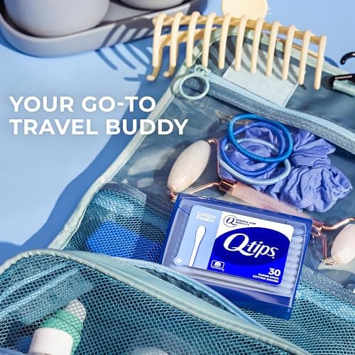 Q-tips Swabs Travel Pack,30 Count, Pack of 1 blue thumbnail 3
