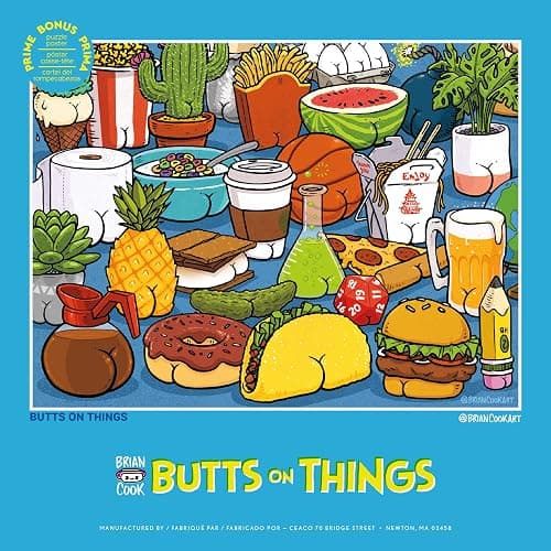Ceaco - Brian Cook - Butts on Things - 500 Piece Jigsaw Puzzle thumbnail 6