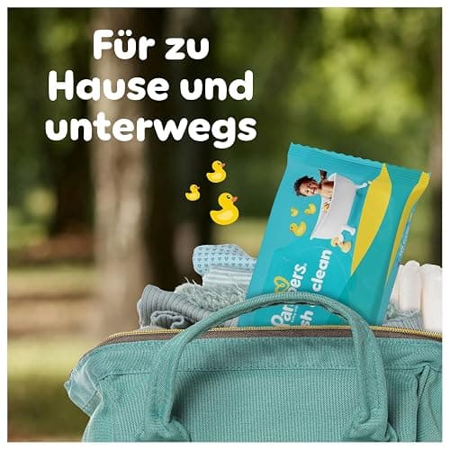 Pampers Fresh Clean Feuchttücher 15 Packungen mit 80 Stück, 1200 Feuchttücher, milder Duft, auch für Hände und Gesicht geeignet thumbnail 7