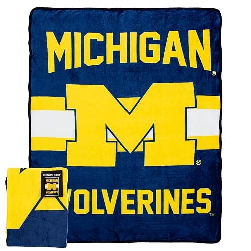 NORTHWEST NCAAA Singular Silk Touch Throw Blanket, 45" x 60" Michigan Wolverines thumbnail 2