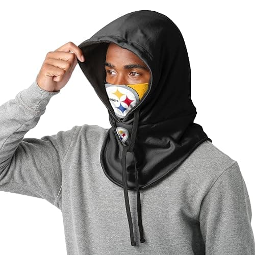 NFL Team Logo Team Color Drawstring Winter Cap Hooded Gaiter Balaclava Face Cover thumbnail 3