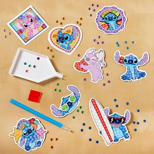 Cra-Z-Art Disney Stitch Gem by Number 10 Pack - 10 Individual Stitch Gem by Number Designs - Diamond Jewel by Number Art, Creative Gem Craft, Great Gift for Birthdays for Girls and Boys Ages 6 and Up thumbnail 2