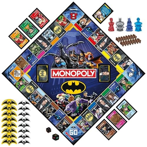 Monopoly Batman Edition Board Game | Monopoly Game for Batman Fans | Ages 8 and Up | 2 to 4 Players | Family Games | Strategy Games for Kids and Adults (Amazon Exclusive) thumbnail 15