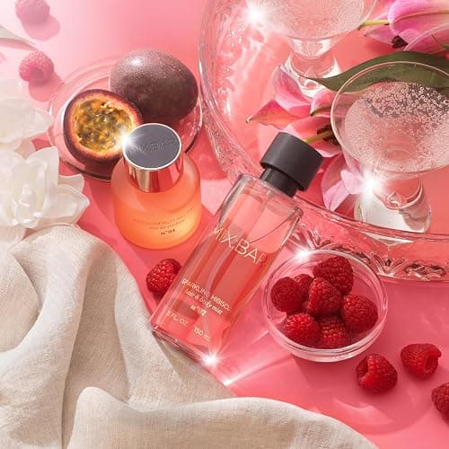 MIX:BAR Sparkling Hibiscus Hair + Body Mist, Bedroom Linen Spray - Notes of Bergamot, Hibiscus, Champagne Bubbles, Cashmere Musk, Fruity Scent, 5oz thumbnail 5