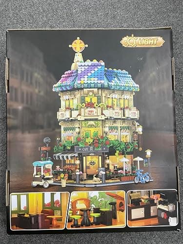 INSOON Flower Cafe House Building Set with Lights, 1876 PCS City Street Corner Shop Construction Model, Art Architecture Modular Building Block Kit Home Decor, Gift for Adults Teens Boys Girls 12+ thumbnail 11