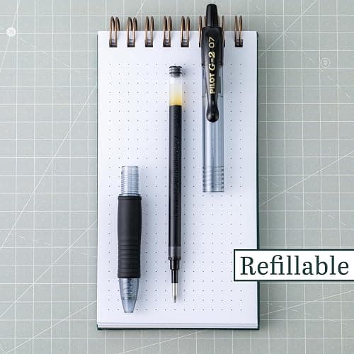 Pilot G2 Premium Gel Roller Pens 0.7, Fine Point Smooth Writing Pens Black, Pack of 12 thumbnail 4