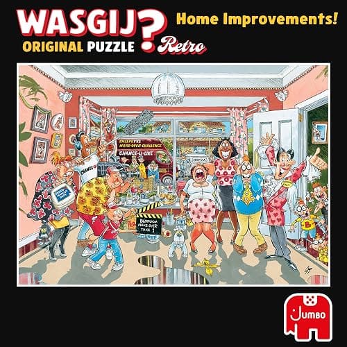 Wasgij Retro Original 9, Home Improvements - Unique 1000 Piece Jigsaw Puzzle for Adults - Colourful, Puzzling, Challenging & Brainteasing Adult Jigsaws - 100% Recycled Cardboard 1000Pc Puzzles - Jumbo thumbnail 7