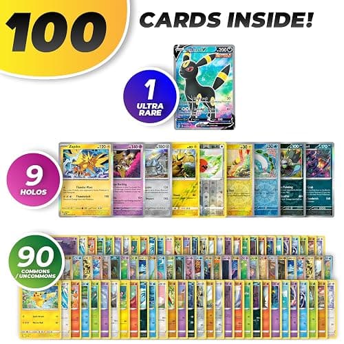 Starter TCG Bundle - 100 Cards Including 1 Guaranteed Ultra Rare, 9 Holos and LuckyLoot Deck Box thumbnail 2