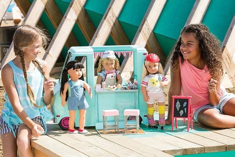 Our Generation Dolls Sweet Stop Ice Cream Truck for Dolls, 18" thumbnail 11