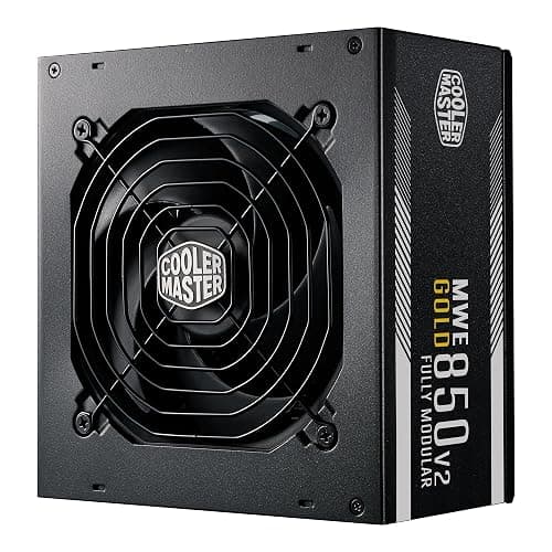 Cooler Master MWE Gold 850 V2 Full Modular PSU, 850W, 80+ Gold, Designed Ready Nvidia RTX 5080 | AMD RX 9070 XT, 2 EPS Connectors, 120mm HDB Fan, Semi-fanless, 5-Year thumbnail 8